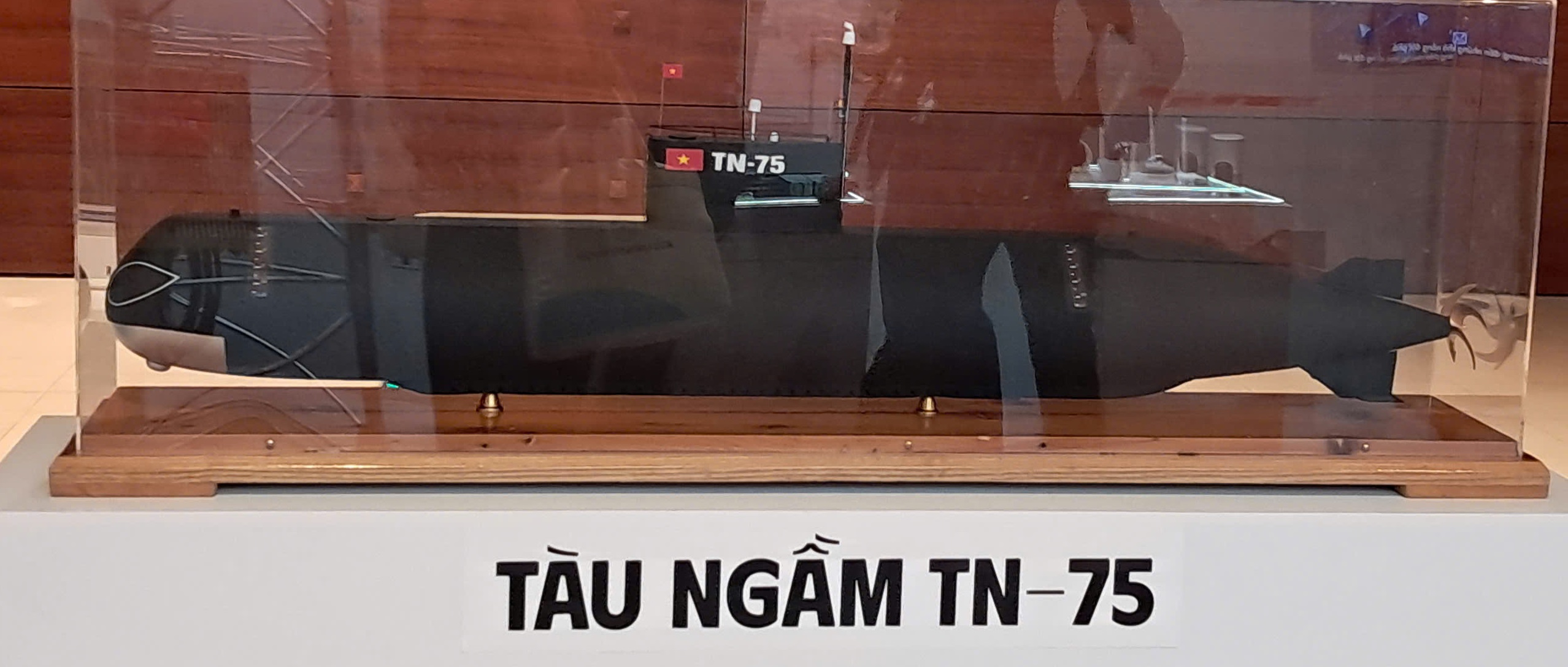 Mô hình tàu ngầm nội địa TN-75. Đây là một dự án cấp nhà nước giai đoạn 2020-2025, do Viện Kỹ thuật Hải quân phát triển, nhằm thiết kế và sản xuất tàu ngầm mini nội địa của Việt Nam. Mô hình này đã được trưng bày tại Bảo tàng ở Hải Phòng. Theo thuyết minh chia sẻ, Tàu TN-75 (viết tắt của từ Tàu Ngầm 75 tấn) có thể lặn sâu gần 200-300m, thời gian hoạt động liên tục 7 ngày , mang theo 1 tiểu đội đặc công nước (6-7 người). Trong năm 2022, tàu ngầm TN-75 đã được thử nghiệm lặn thực tế. Một số thông tin không chính thức cho biết lớp tàu TN-75 này đã được sản xuất.