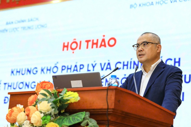 Phó Trưởng Ban Chính sách, Chiến lược Trung ương Phạm Đại Dương phát biểu tại Hội thảo - Ảnh: VGP