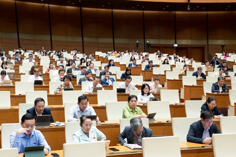 Các đại biểu Quốc hội tham dự phiên họp