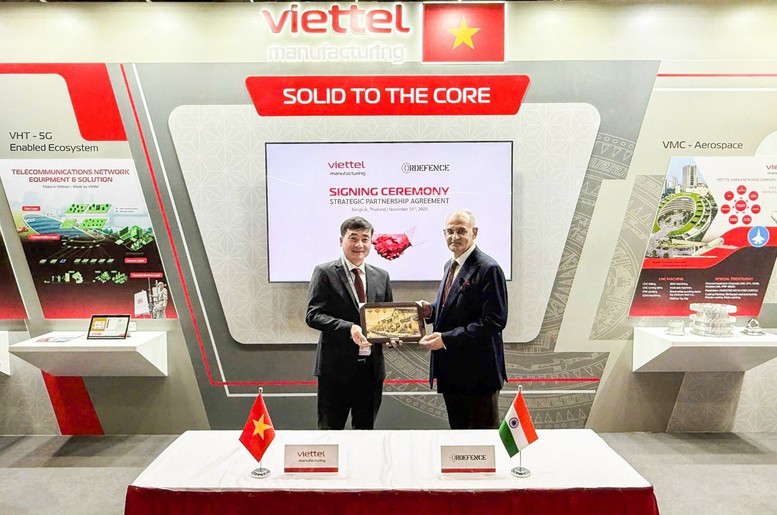 Tổng công ty Sản xuất thiết bị Viettel ký thỏa thuận hợp tác chiến lược với Ordefence. Nguồn: VGP