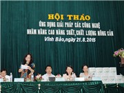 Huyện Vĩnh Bảo: Ứng dụng các giải pháp công nghệ nhằm nâng cao NSCL