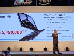 Asus ZenPad 10 ra mắt với giá 5,49 triệu đồng