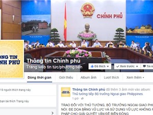 Chinhphu.vn tham gia Facebook