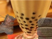 Trân châu trà sữa Trung Quốc làm từ... lốp xe, đế giày
