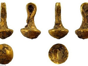 Tìm thấy mặt dây chuyền vàng 6.600 năm tuổi