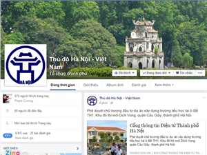 UBND TP Hà Nội kết nối với người dân qua Facebook 