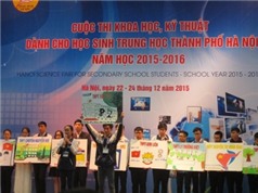 Học sinh trung học Hà Nội có 82 đề tài dự thi nghiên cứu khoa học kỹ thuật