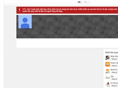 Kênh YouTube của VTV bị dừng hoạt động do vi phạm bản quyền