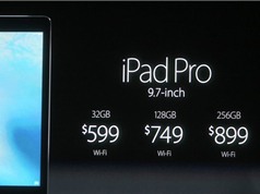 iPad Pro 9,7 inch ra mắt: Thêm tính năng mới, bộ nhớ “khủng”