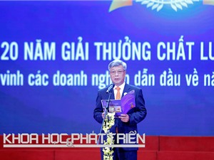 Lễ trao giải thưởng Chất lượng Quốc gia 2015: 80 doanh nghiệp được vinh danh