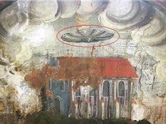 Hình vẽ lạ nghi là UFO trên tranh tường 400 năm tuổi