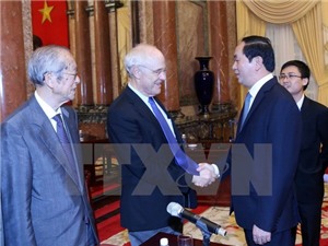 Chủ tịch nước tiếp đoàn Giáo sư đoạt giải Nobel dự "Gặp gỡ Việt Nam"