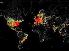 Bản đồ các thiết bị kết nối Internet trên Trái Đất