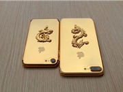 Clip: iPhone 7 và iPhone 7 Plus mạ vàng 24k, chạm khắc rồng