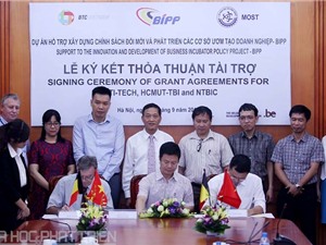3 hợp đồng đầu tiên được hỗ trợ ươm tạo doanh nghiệp KH&CN