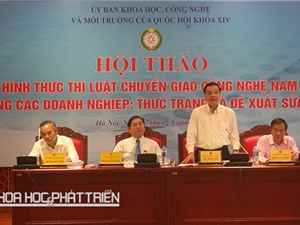 Luật Chuyển giao công nghệ (sửa đổi): Đáp ứng yêu cầu  ngăn công nghệ lạc hậu