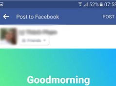 Mẹo viết status với phông nền tùy chọn trên Facebook