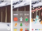 Instagram cập nhật sticker đón Giáng sinh