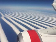 Mây xếp hàng thẳng tắp trên bầu trời Australia