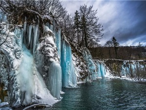 Vườn quốc gia hồ Plitvice hóa kỷ Băng hà khi Đông đến