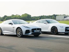Clip: Màn đua tốc độ giữa Jaguar F-Type SVR với Nissan GT-R