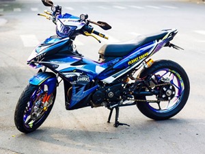 Exciter 150 sơn dàn vỏ chuyển màu của biker Trà Vinh