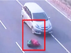 Clip: Qua đường sai nơi quy định, người phụ nữ bị xe ôtô tông