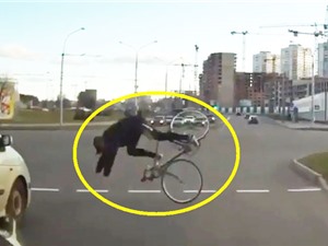 Clip: 10 tình huống tai nạn xe đạp vô cùng “củ chuối”