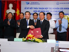 Bộ KH&CN và ĐH Quốc gia TPHCM ký kết thỏa thuận hợp tác nghiên cứu khoa học