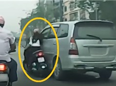 Clip: Toyota Innova tông ngã cô gái giữa đường rồi thản nhiên bỏ chạy