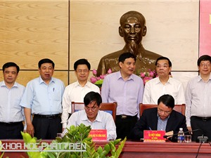 Lãnh đạo Bộ KH&CN làm việc với tỉnh Nghệ An: Phấn đấu để TFP đóng góp 35% vào tăng trưởng kinh tế tỉnh