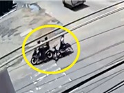 Clip: Thanh niên chạy Yamaha Exciter tông ngã người phụ nữ ở Gia Lai