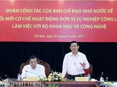Phó Thủ tướng Vương Đình Huệ: Cần nâng cao năng lực các tổ chức KH&CN công lập