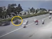 Clip: Xe máy đi ngược chiều gây tai nạn thảm khốc tại Bình Dương