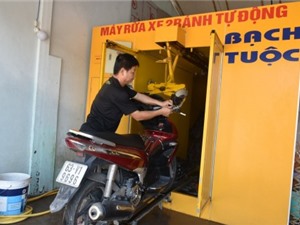 Hệ thống rửa xe máy tự động