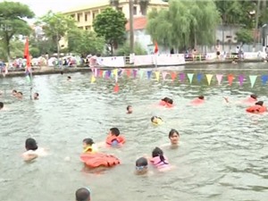 Hà Nội: Cải tạo ao bơi, dạy bơi miễn phí cho trẻ em
