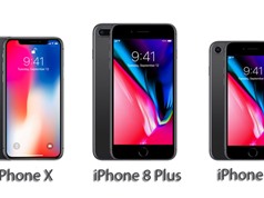 So sánh cấu hình iPhone 8, iPhone 8 Plus, iPhone X với các đối thủ Android