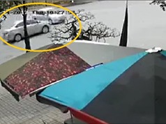 Clip: Hai ôtô tông nhau như phim hành động tại Hưng Yên