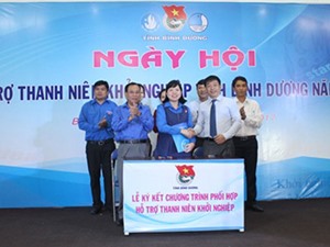 Hơn 300 đại biểu tham gia Ngày hội hỗ trợ thanh niên khởi nghiệp tại Bình Dương