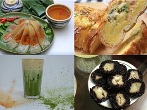 Món ngon trong tuần: Rau câu trái dừa, bánh bột lọc gói lá chuối, bánh mì nướng trứng phô mai