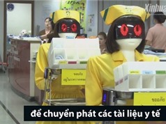 Đội ngũ 'y tá robot' phục vụ ở bệnh viện Thái Lan