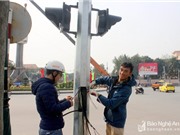 TP Vinh: Lần đầu ứng dụng công nghệ “làn sóng xanh” tín hiệu đèn giao thông