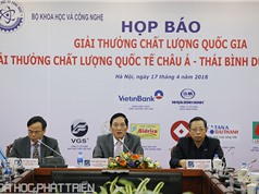 15 doanh nghiệp Việt nhận Giải Vàng Chất lượng Quốc gia