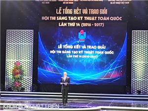 90 công trình được trao giải Sáng tạo Kỹ thuật toàn quốc năm 2017