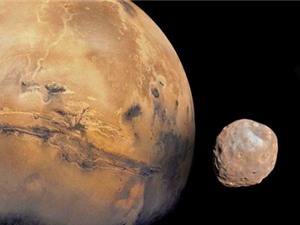 Giả thuyết về sự hình thành hai mặt trăng của sao Hỏa