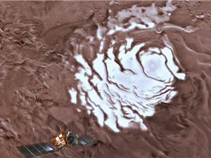 Phát hiện hồ nước khổng lồ trên sao Hỏa
