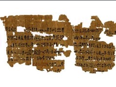 Sách giấy cói ghi chép thực hành y khoa thời Ai Cập cổ đại