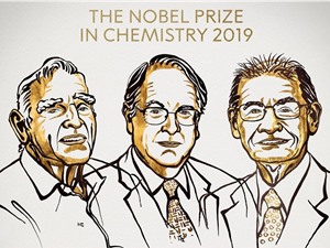 Giải Nobel Hóa học vinh danh pin làm thay đổi thế giới