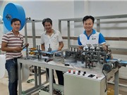 ĐH Bách khoa TPHCM chế tạo máy sản xuất khẩu trang y tế ứng dụng công nghệ hàn siêu âm