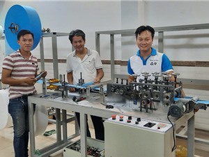 ĐH Bách khoa TPHCM chế tạo máy sản xuất khẩu trang y tế ứng dụng công nghệ hàn siêu âm